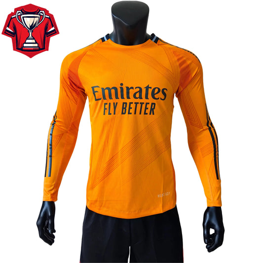 Premium RM 24-25 Yellow Away Jersey Yellow｜Breathable Design, Ideal for Matches & Training